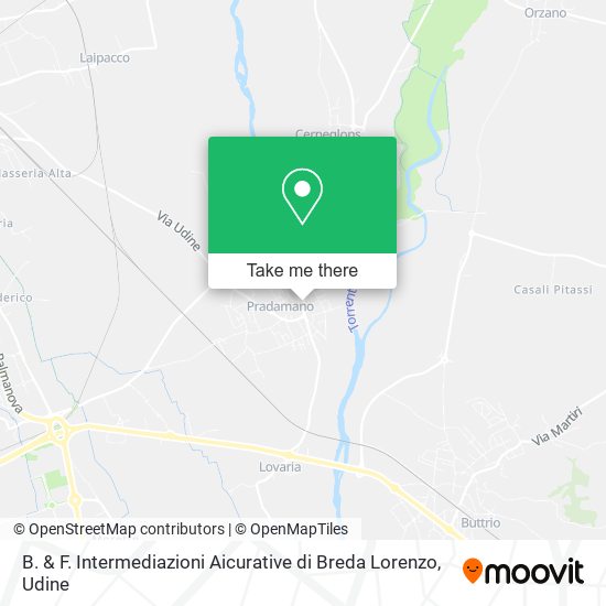 B. & F. Intermediazioni Aicurative di Breda Lorenzo map