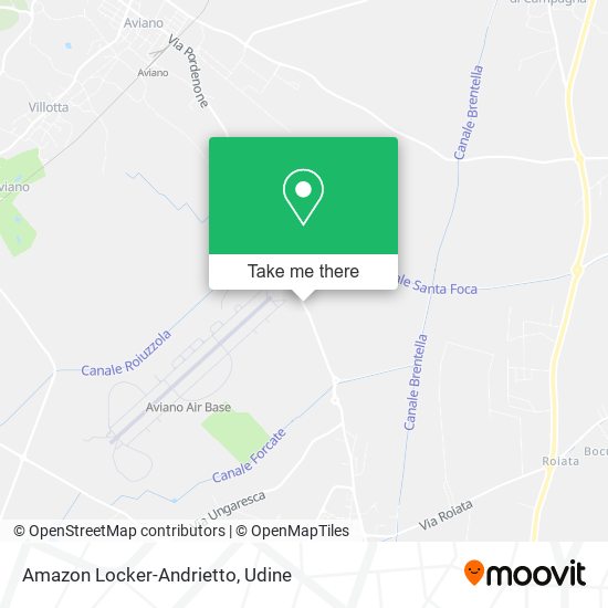 Amazon Locker-Andrietto map