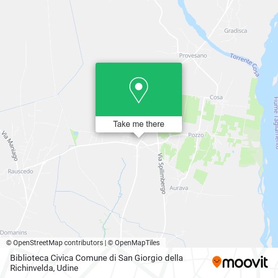 Biblioteca Civica Comune di San Giorgio della Richinvelda map