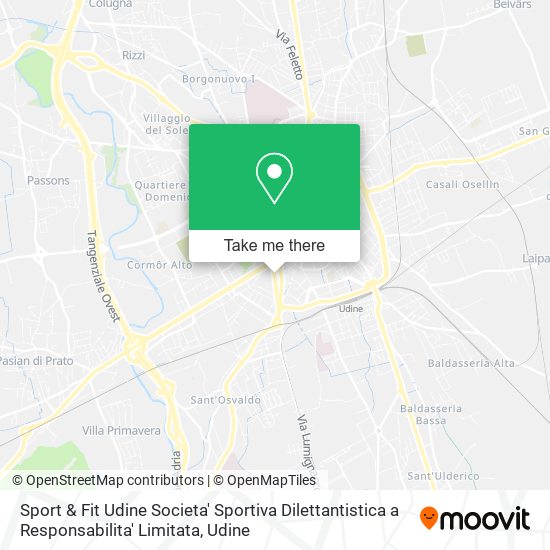 Sport & Fit Udine Societa' Sportiva Dilettantistica a Responsabilita' Limitata map