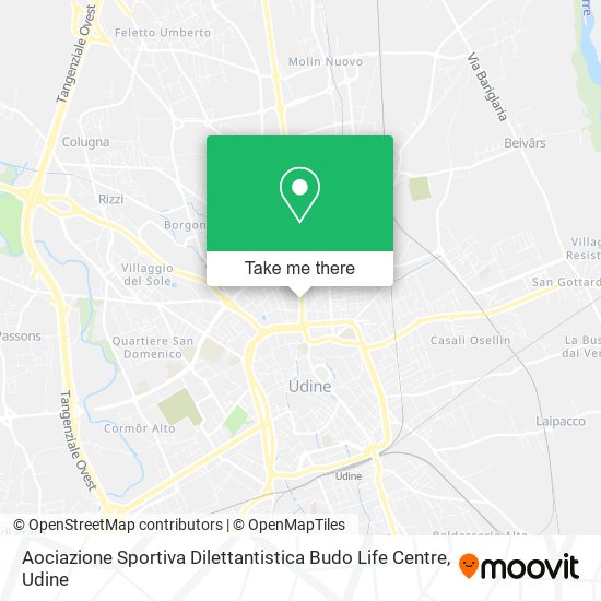 Aociazione Sportiva Dilettantistica Budo Life Centre map