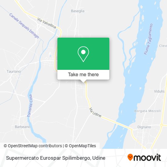 Supermercato Eurospar Spilimbergo map
