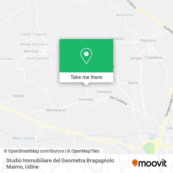 Studio Immobiliare del Geometra Bragagnolo Maimo map