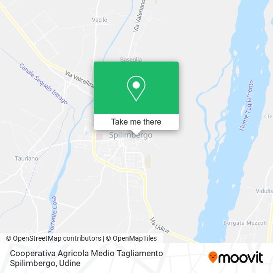 Cooperativa Agricola Medio Tagliamento Spilimbergo map