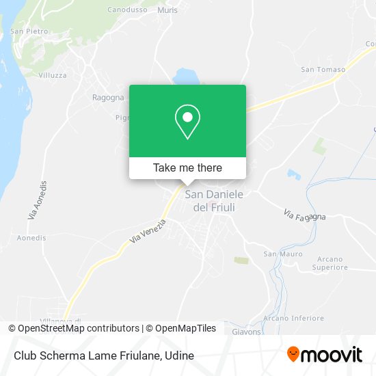 Club Scherma Lame Friulane map