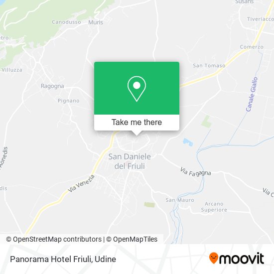 Panorama Hotel Friuli map