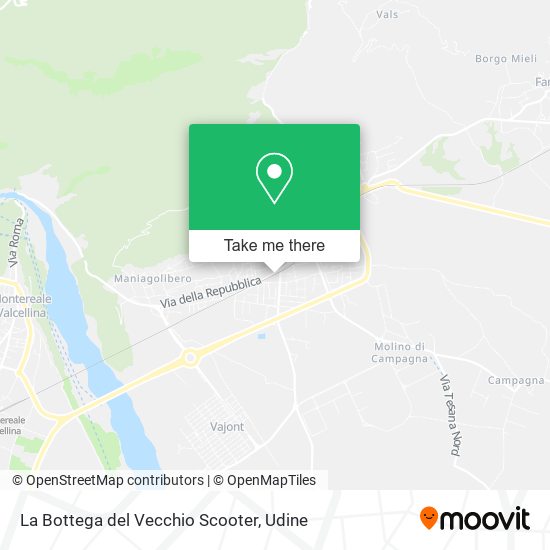 La Bottega del Vecchio Scooter map