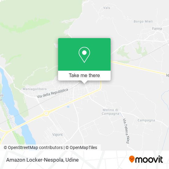 Amazon Locker-Nespola map