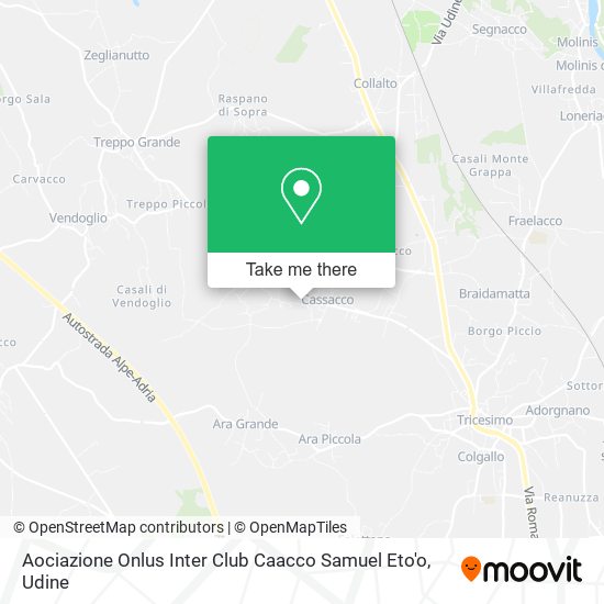 Aociazione Onlus Inter Club Caacco Samuel Eto'o map