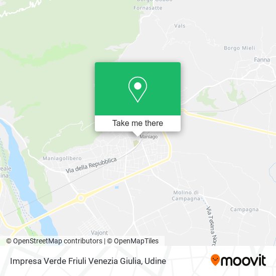 Impresa Verde Friuli Venezia Giulia map