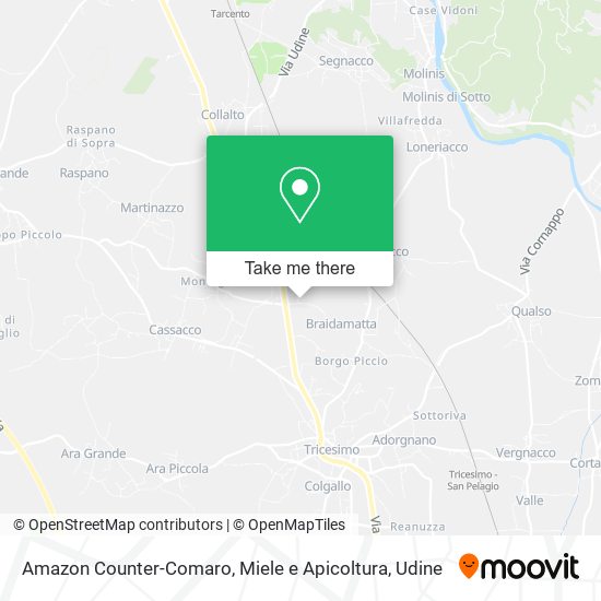 Amazon Counter-Comaro, Miele e Apicoltura map