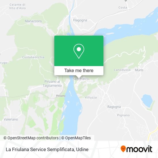 La Friulana Service Semplificata map