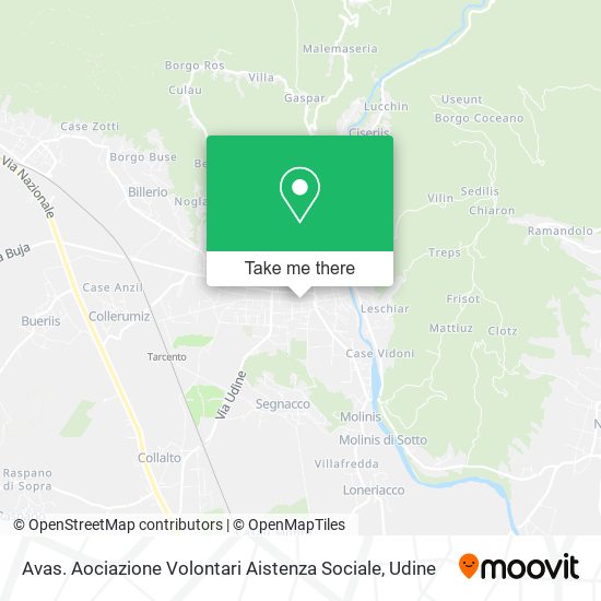 Avas. Aociazione Volontari Aistenza Sociale map