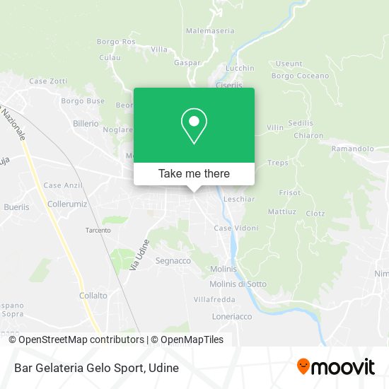 Bar Gelateria Gelo Sport map