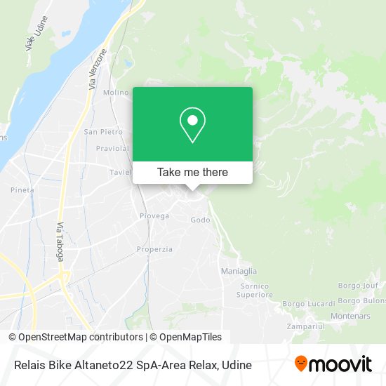 Relais Bike Altaneto22 SpA-Area Relax map
