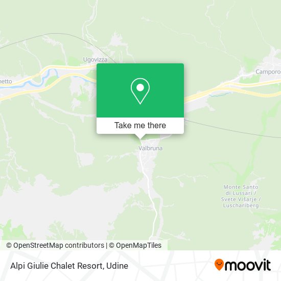 Alpi Giulie Chalet Resort map