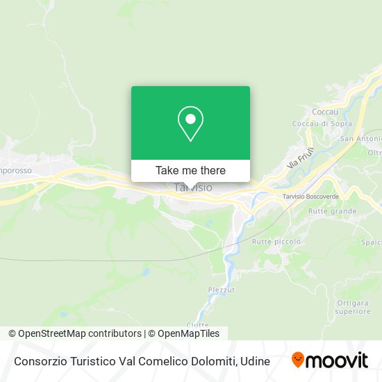 Consorzio Turistico Val Comelico Dolomiti map