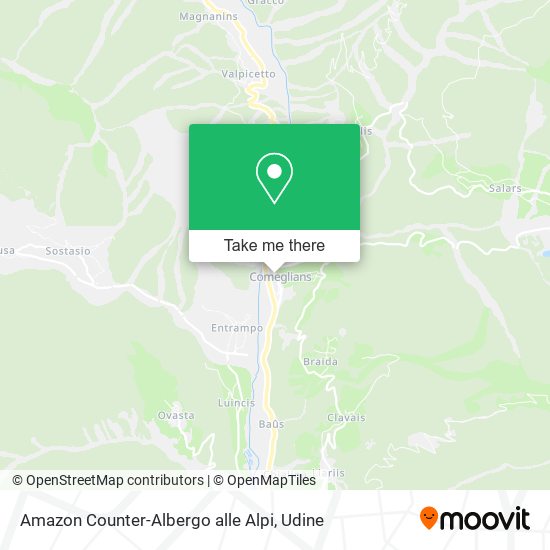 Amazon Counter-Albergo alle Alpi map