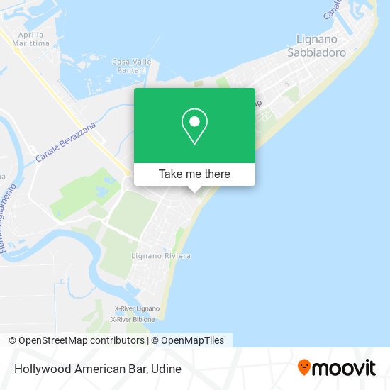 Hollywood American Bar map
