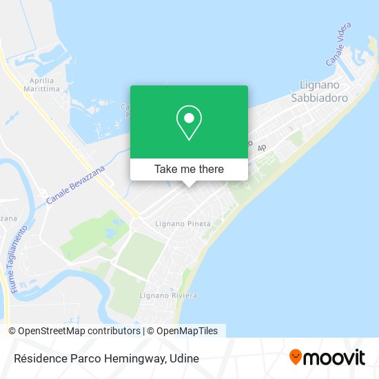 Résidence Parco Hemingway map