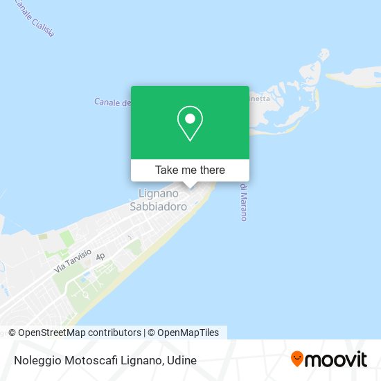 Noleggio Motoscafi Lignano map