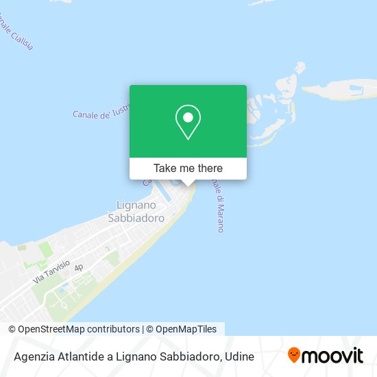 Agenzia Atlantide a Lignano Sabbiadoro map