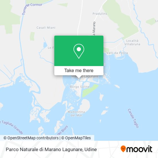 Parco Naturale di Marano Lagunare map