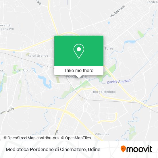 Mediateca Pordenone di Cinemazero map