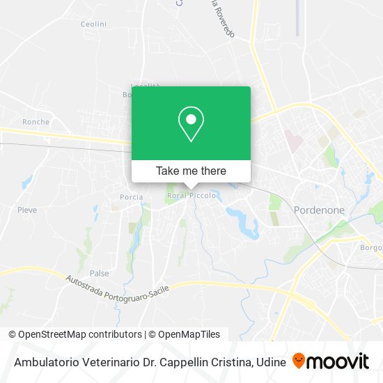 Ambulatorio Veterinario Dr. Cappellin Cristina map