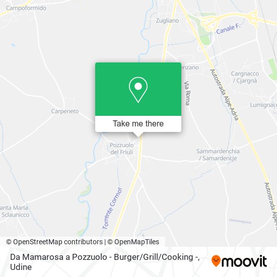 Da Mamarosa a Pozzuolo - Burger / Grill / Cooking - map