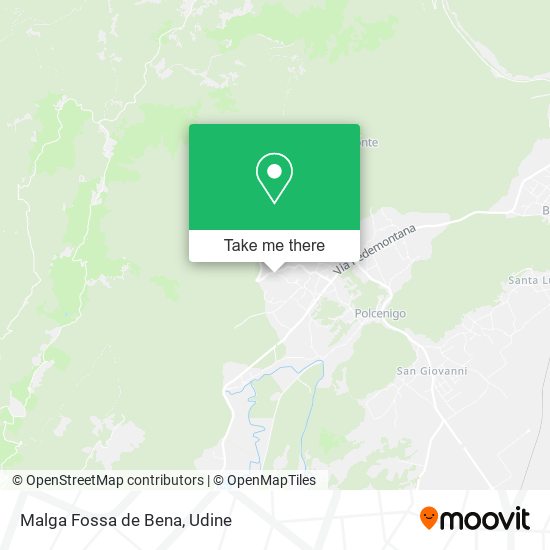 Malga Fossa de Bena map