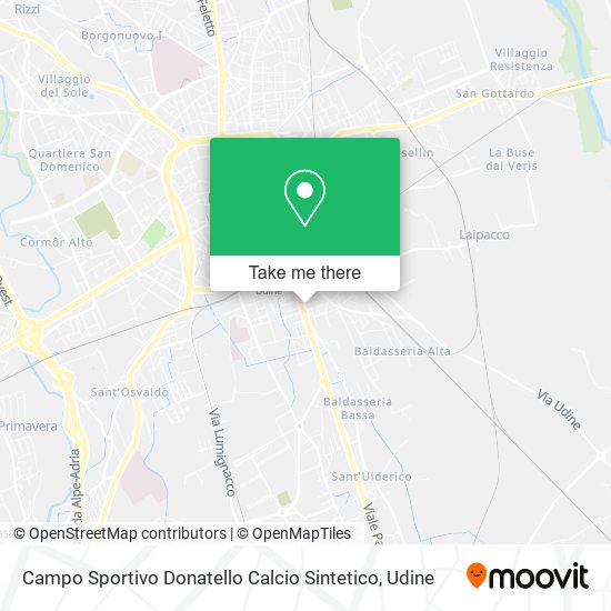 Campo Sportivo Donatello Calcio Sintetico map