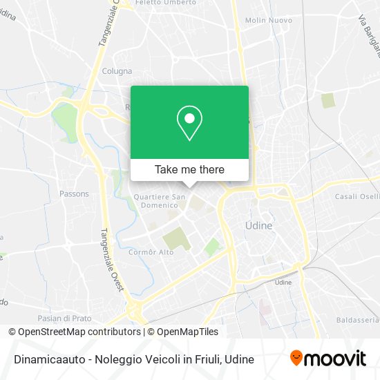 Dinamicaauto - Noleggio Veicoli in Friuli map