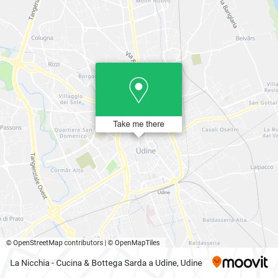 La Nicchia - Cucina & Bottega Sarda a Udine map