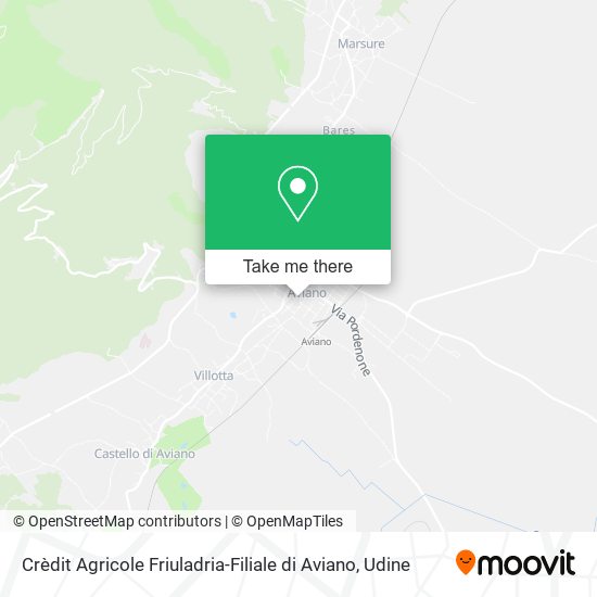 Crèdit Agricole Friuladria-Filiale di Aviano map