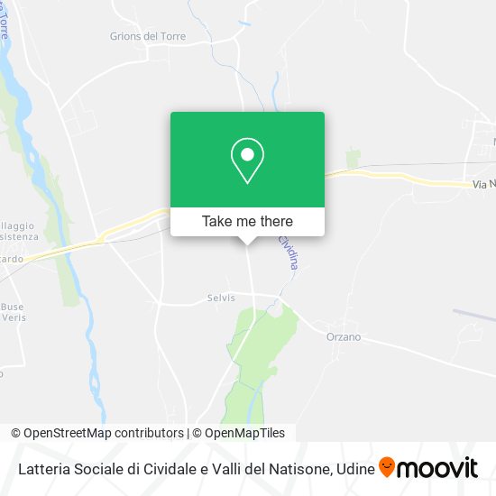 Latteria Sociale di Cividale e Valli del Natisone map