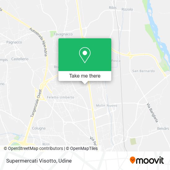 Supermercati Visotto map