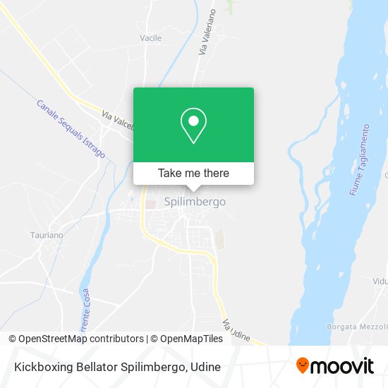 Kickboxing Bellator Spilimbergo map