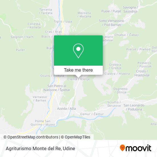 Agriturismo Monte del Re map