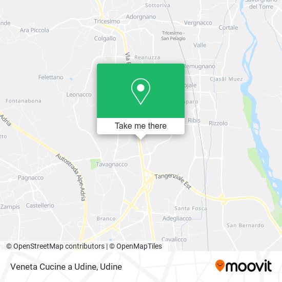 Veneta Cucine a Udine map