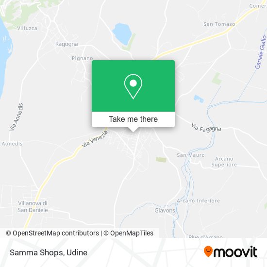 Samma Shops map