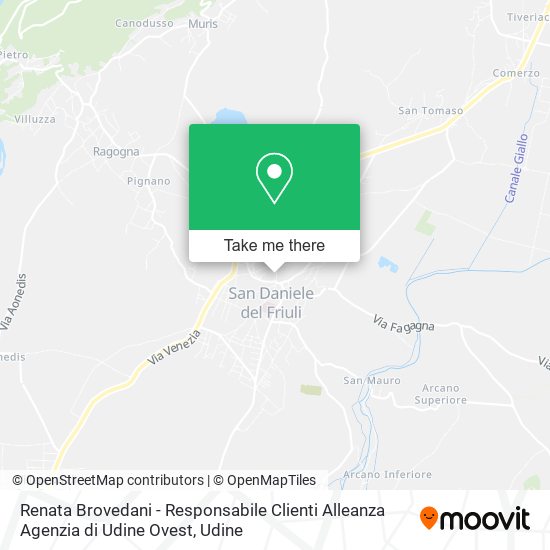 Renata Brovedani - Responsabile Clienti Alleanza Agenzia di Udine Ovest map