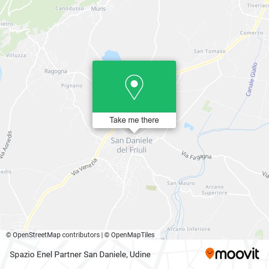 Spazio Enel Partner San Daniele map