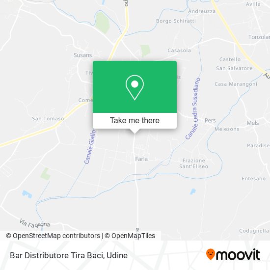 Bar Distributore Tira Baci map