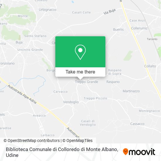 Biblioteca Comunale di Colloredo di Monte Albano map