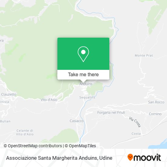 Associazione Santa Margherita Anduins map