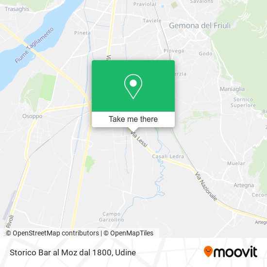 Storico Bar al Moz dal 1800 map