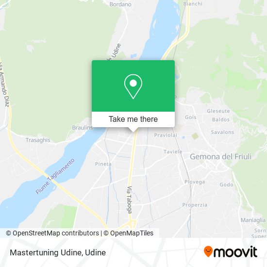 Mastertuning Udine map