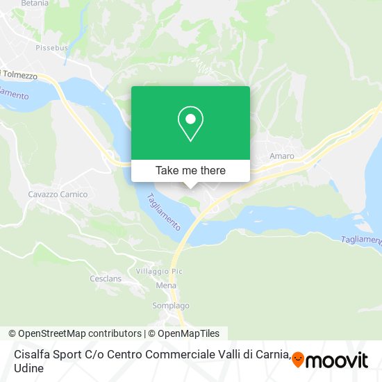 Cisalfa Sport C / o Centro Commerciale Valli di Carnia map