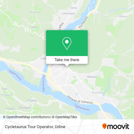 Cycletaurus Tour Operator map